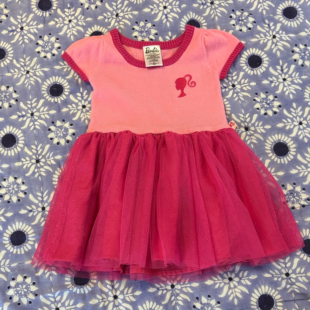 Barbie 3T Knit Dress EUC